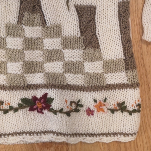 Vintage floral knit - Picture 3 of 3